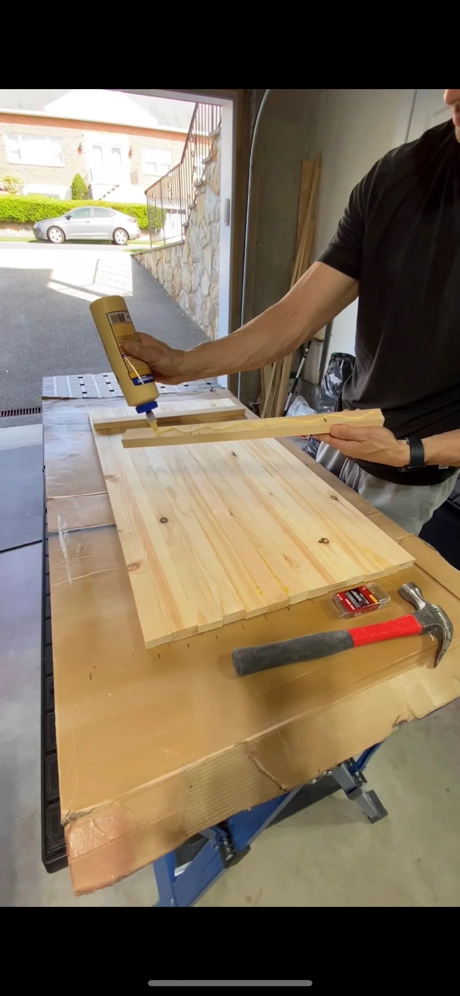 Box-Framed Rustic Wood Flag — step photo 6