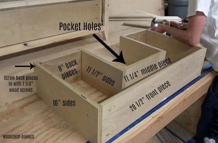 DIY Single Sink Vanity with Drawers — step photo 12