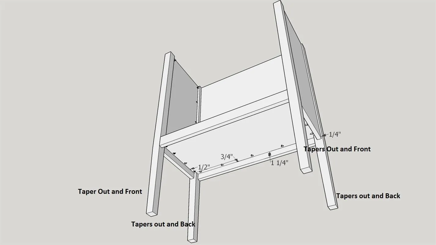 Contemporary Cherry Liquor Cabinet — step photo 12