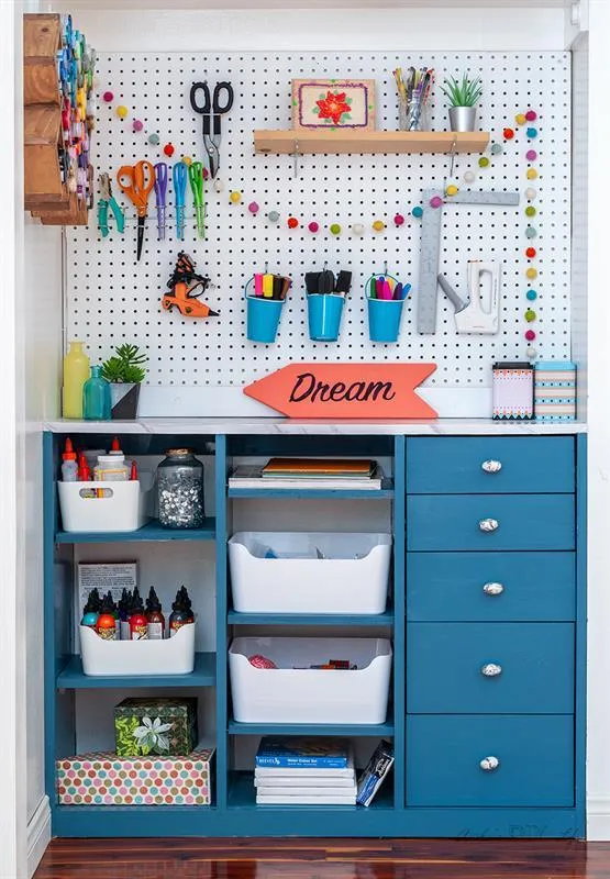 DIY Custom Craft Closet