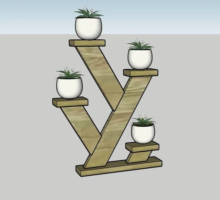 Angled Tabletop Plant Stand — step photo 10