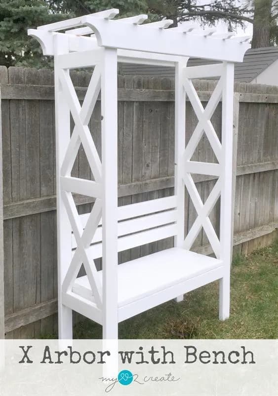 X Arbor with Bench