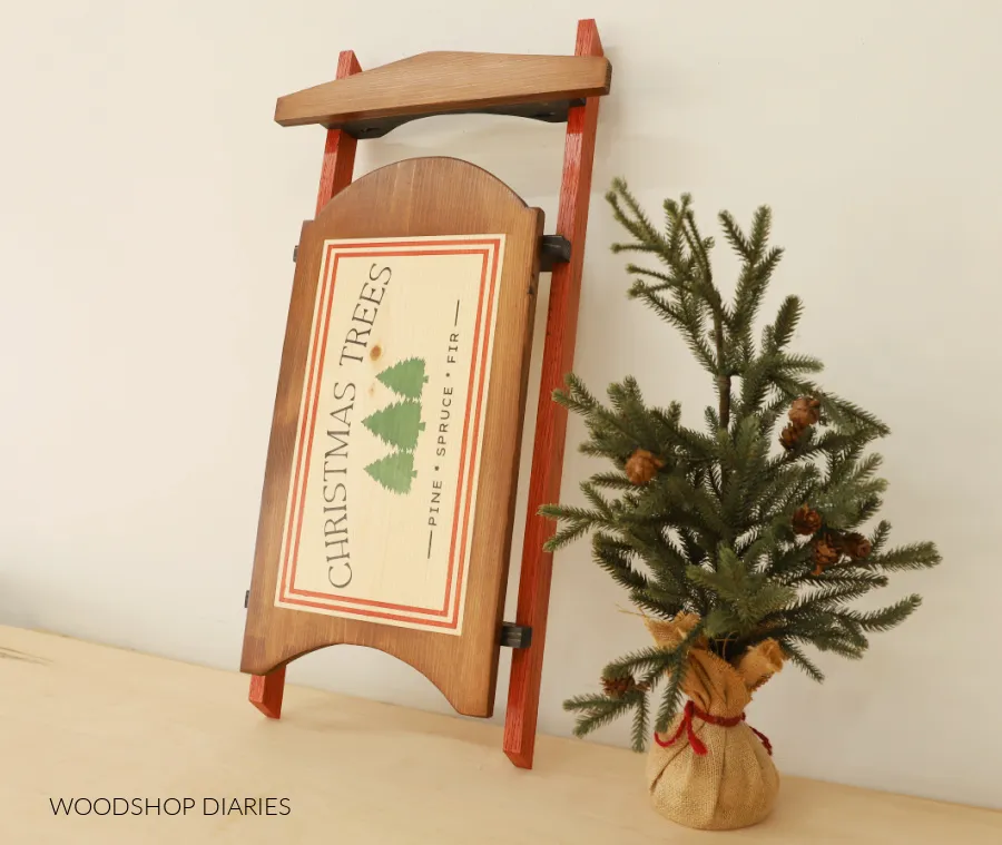 Simple Wooden Christmas Sled
