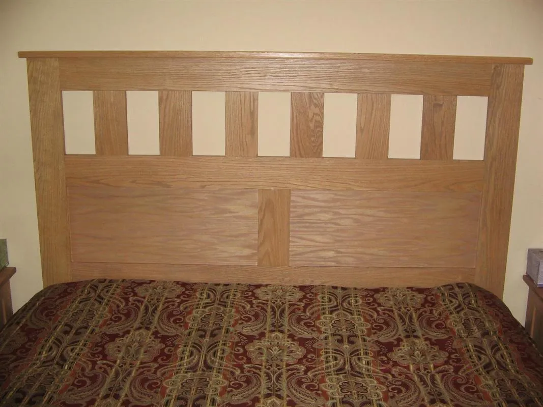 Craftsman Style Queen Sized Headboard