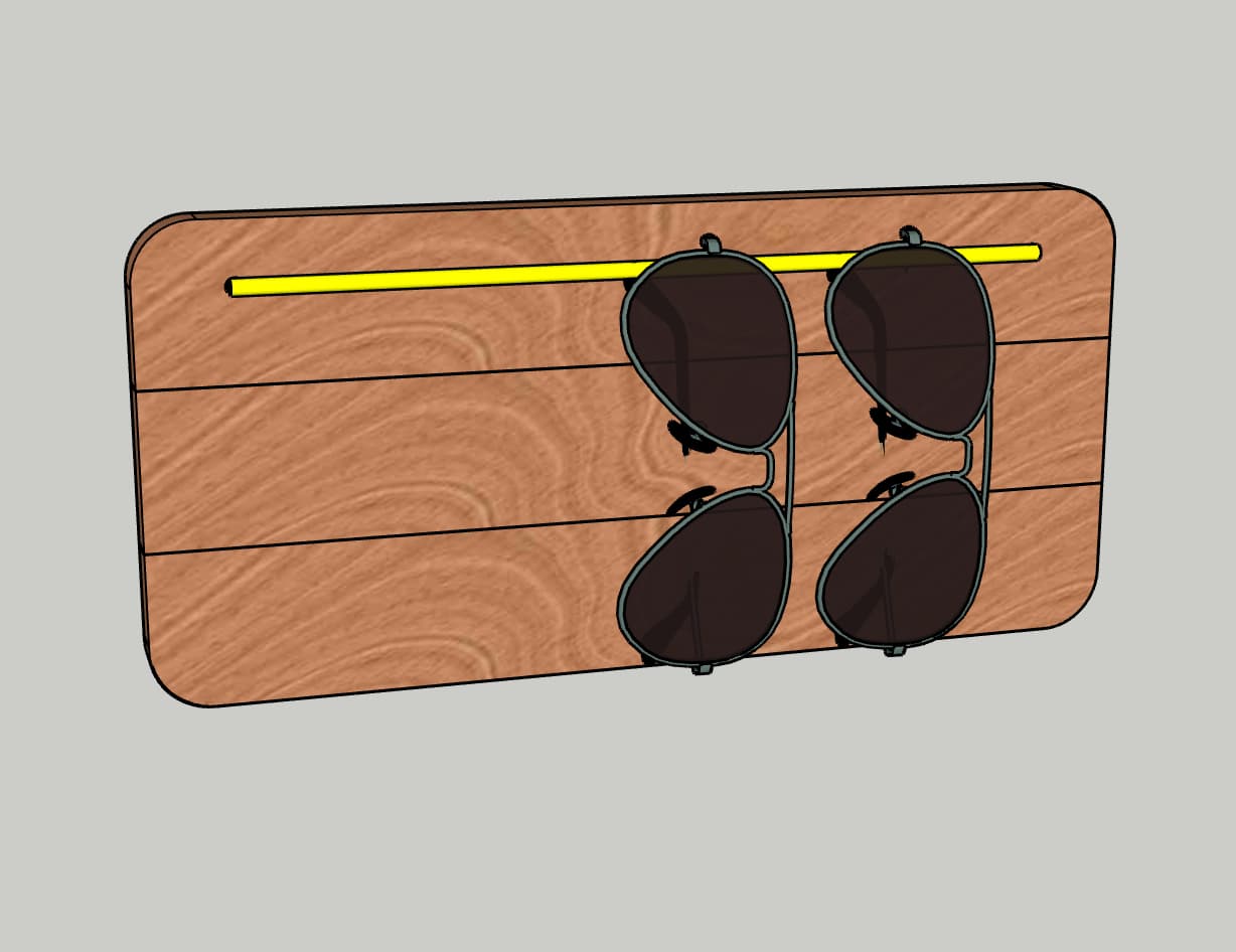 Modern Sunglasses Holder — step photo 10