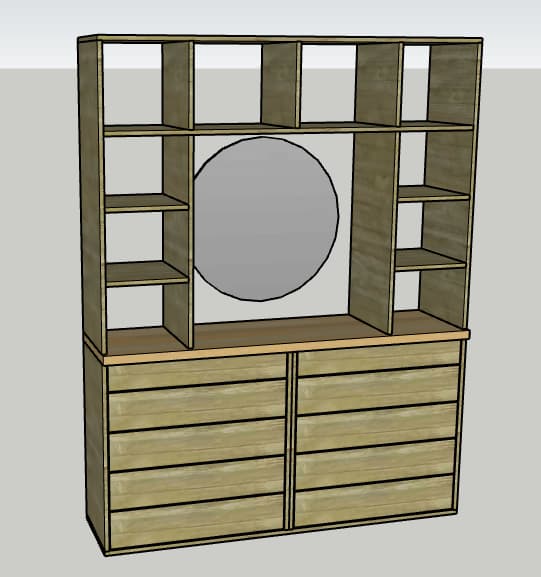 Built-In Dresser with Cubbies — step photo 15