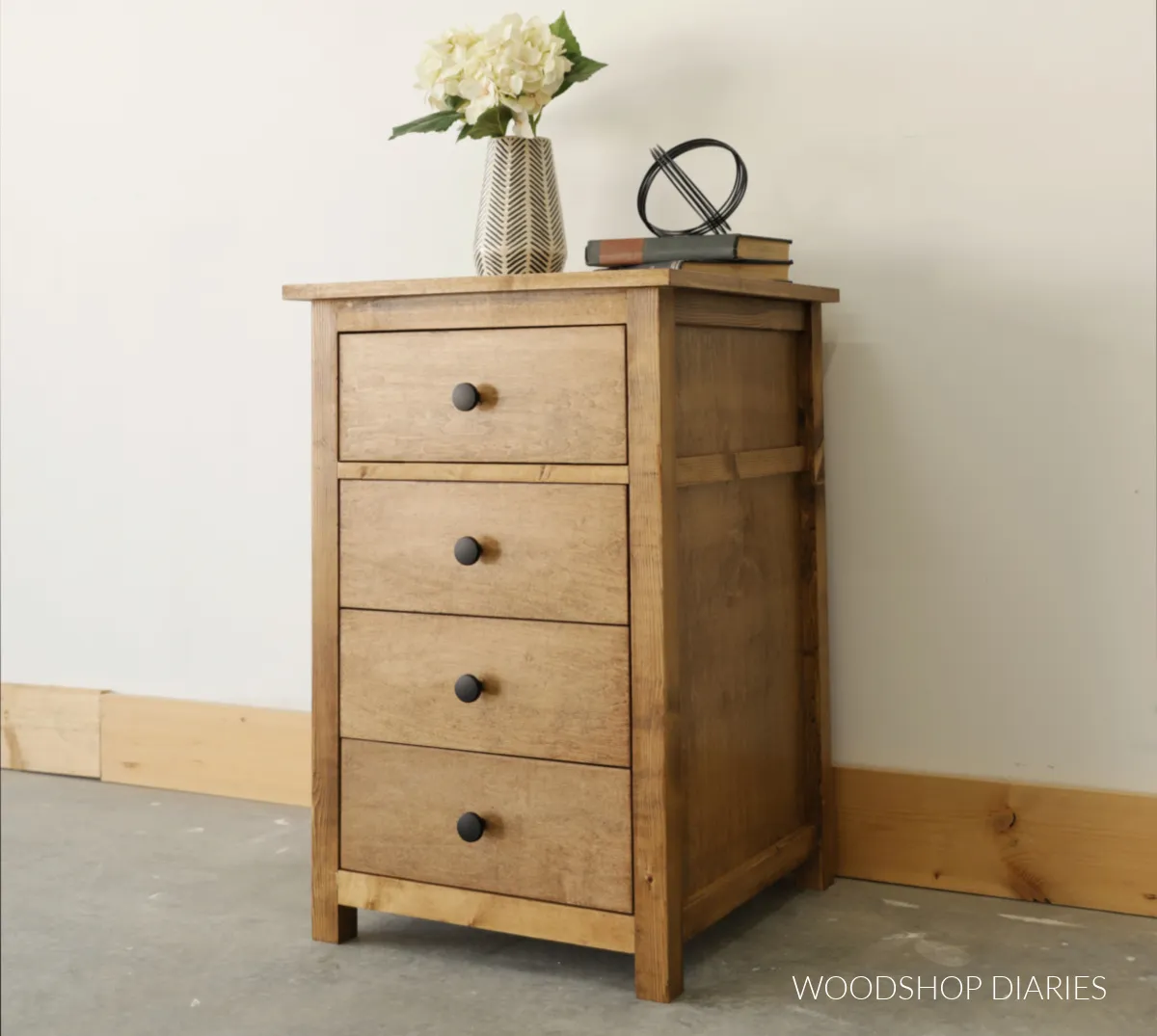 Simple End Table with Drawers