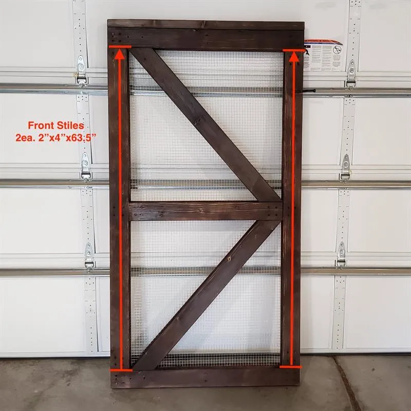 Simple Fence Gate – Hardware Cloth & Shou Sugi Ban — step photo 7