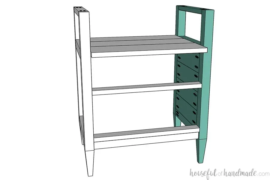 Tall Nightstand with Open Shelf — step photo 12