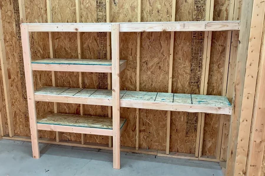 2×4 Garage Shelves