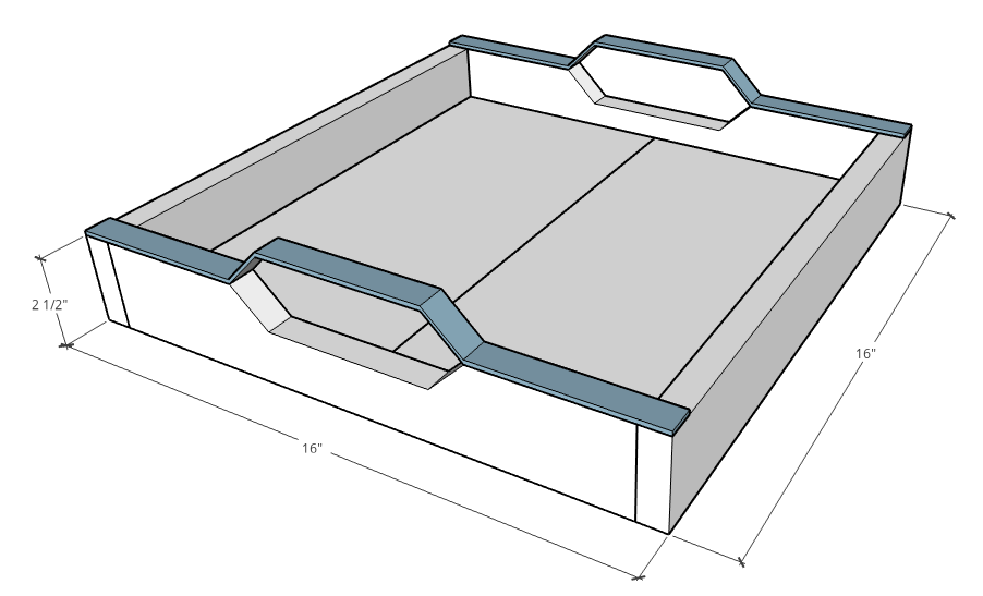 DIY Square Breakfast Tray — step photo 13