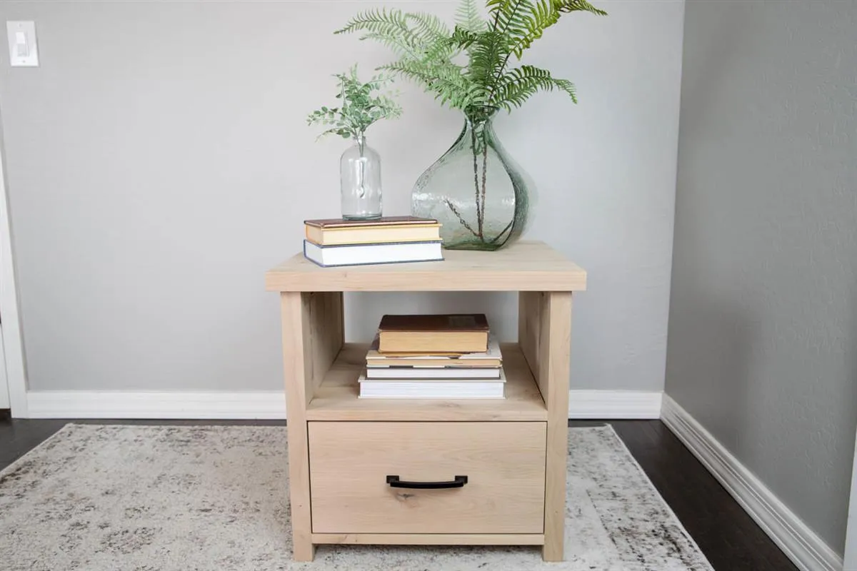 DIY Side Table With Drawer