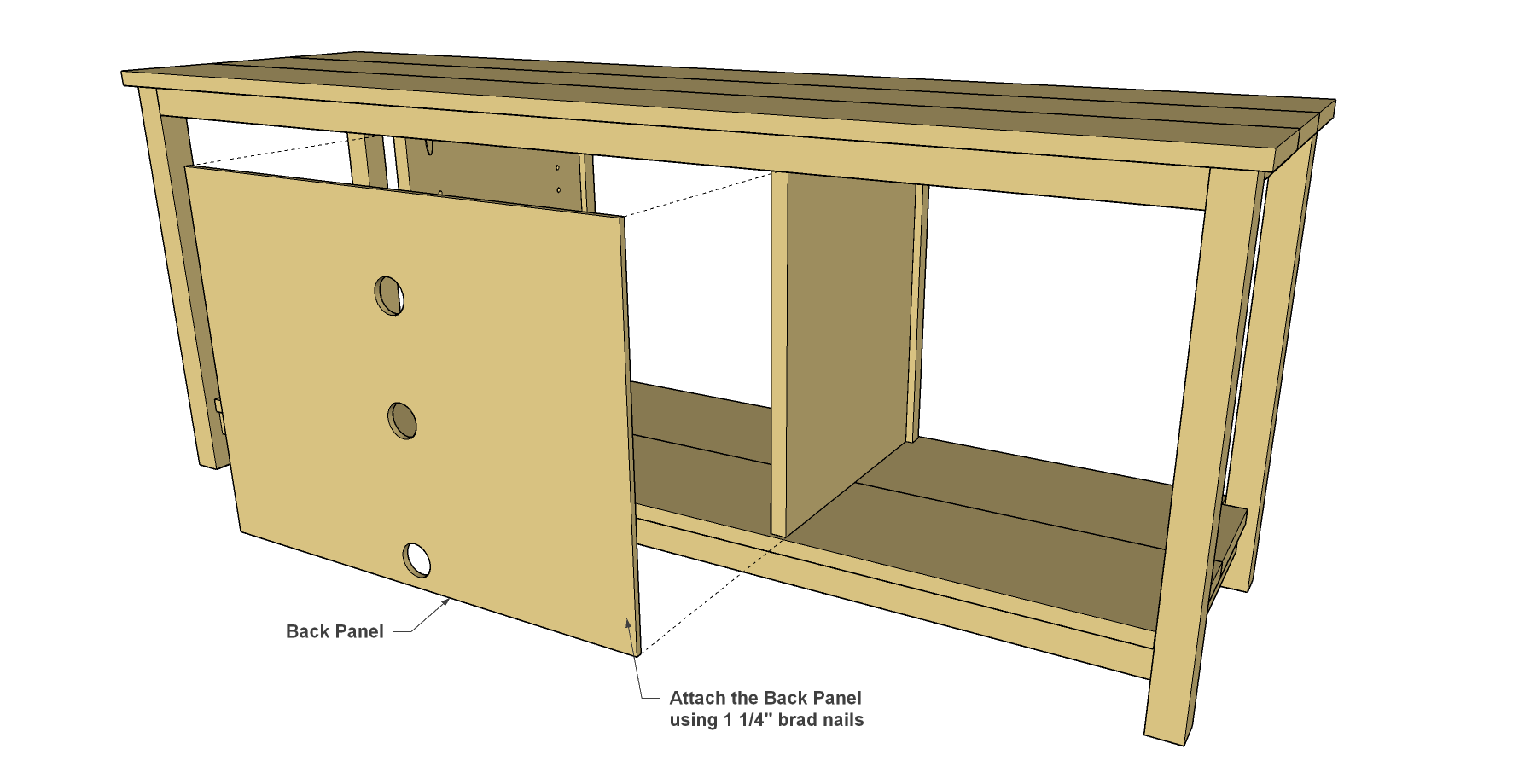 DIY TV Stand – Easy-To-Build TV Stand — step photo 14