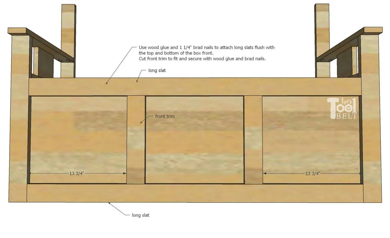 Craftsman Toy Box Bench — step photo 14