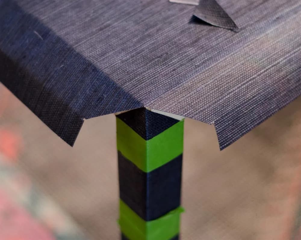 Grasscloth Console Table — step photo 20