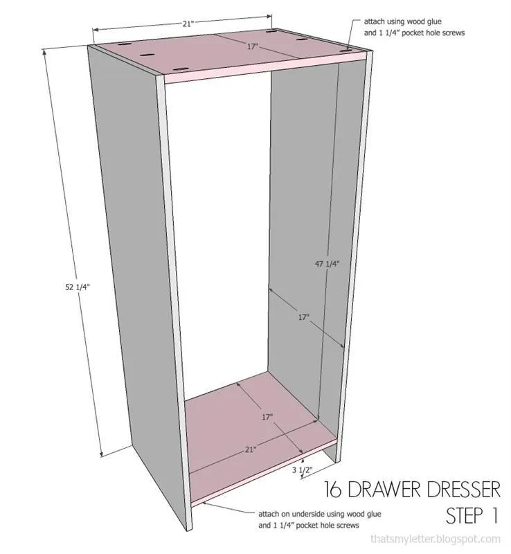 16 Drawer Dresser — step photo 6