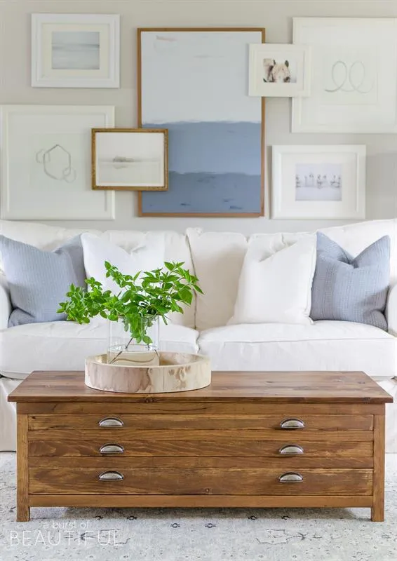 Printmaker’s Coffee Table | RH Inspired