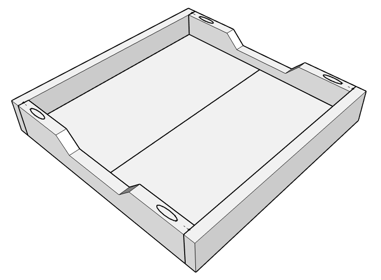DIY Square Breakfast Tray — step photo 10