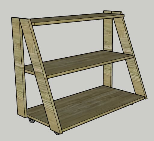 DIY Three-tiered Rolling Plant Stand — step photo 12
