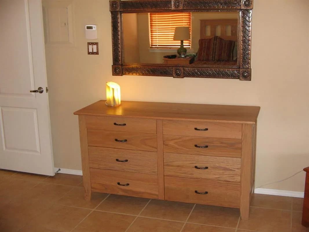 Craftsman Style Eight Drawer Dresser