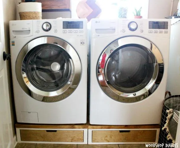 Washer & Dryer Pedestals with Drawer