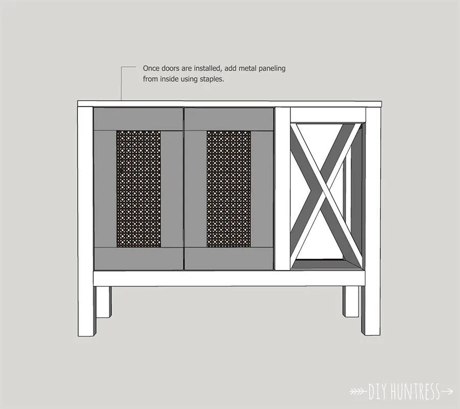 DIY Wooden Sideboard/Record Cabinet With Wine Rack — step photo 17