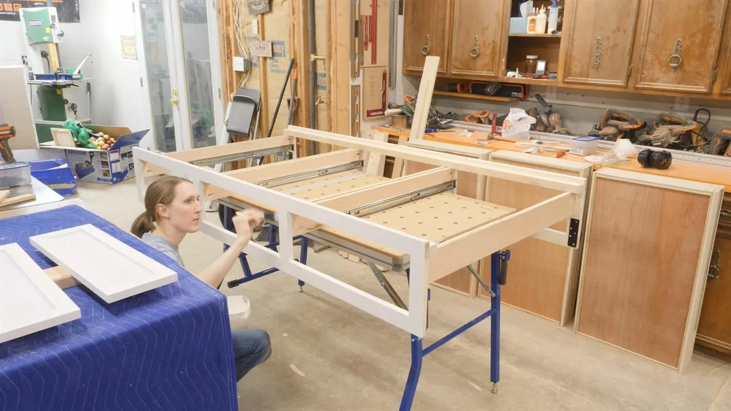 Farmhouse Platform Bed with Storage — step photo 13