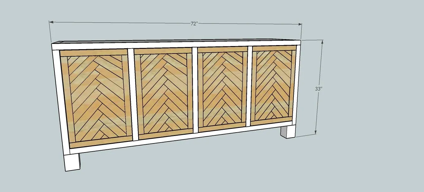 Herringbone Door Buffet — step photo 26
