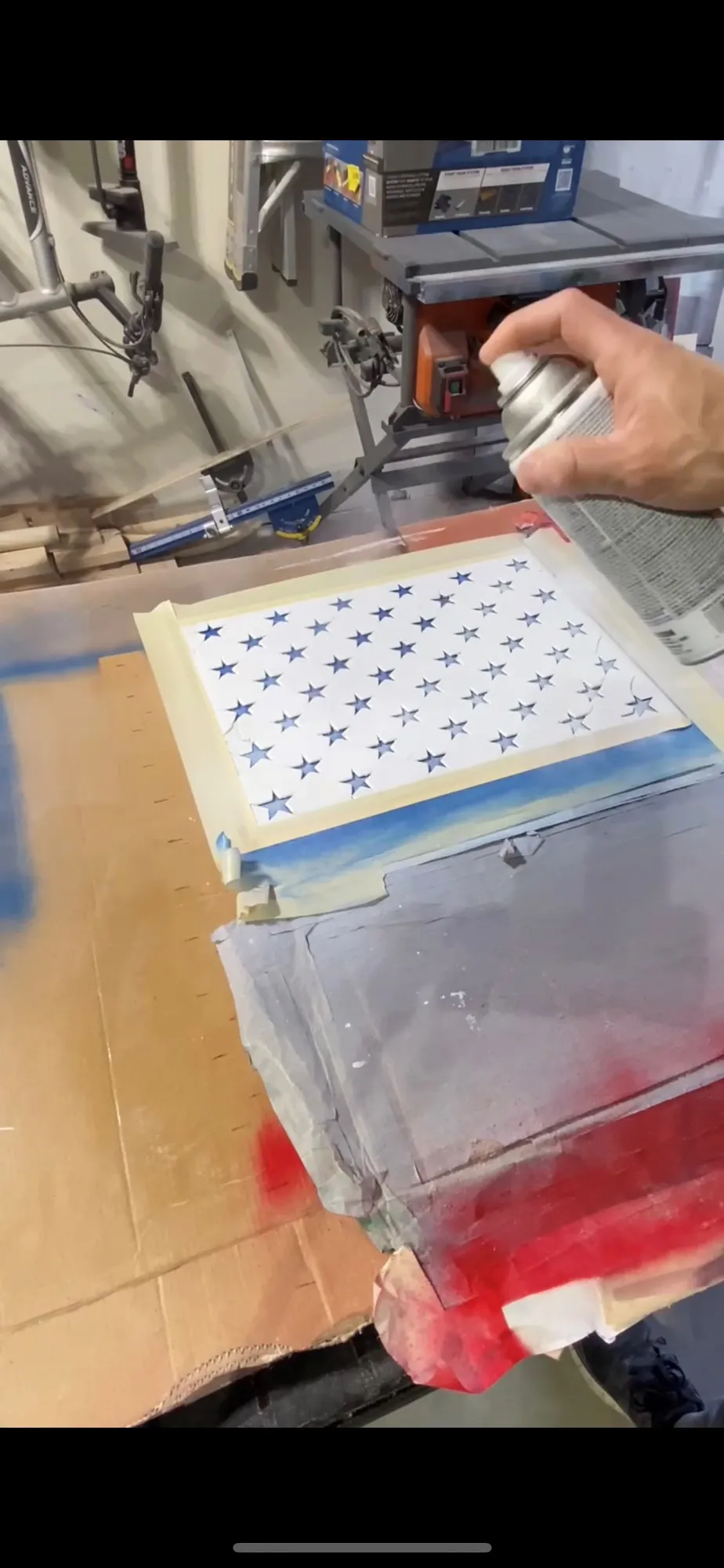 Box-Framed Rustic Wood Flag — step photo 11