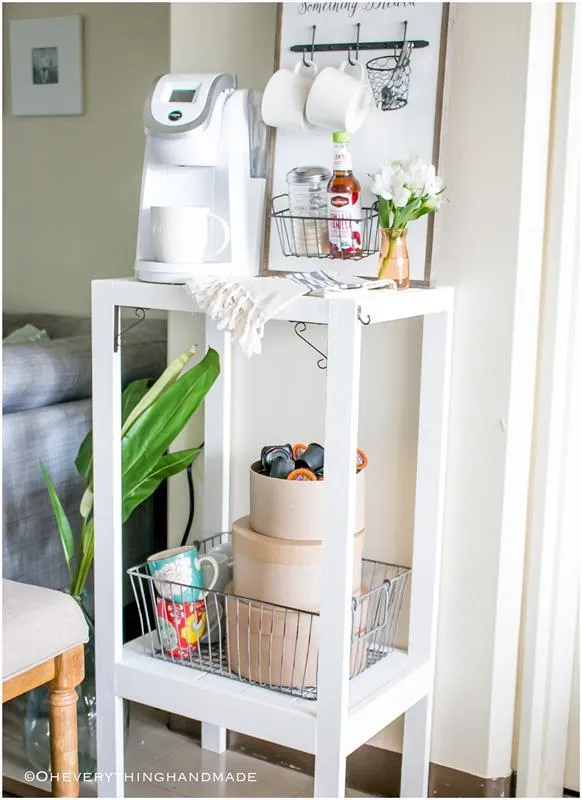 Coffee Bar or Kitchen Island Shelf