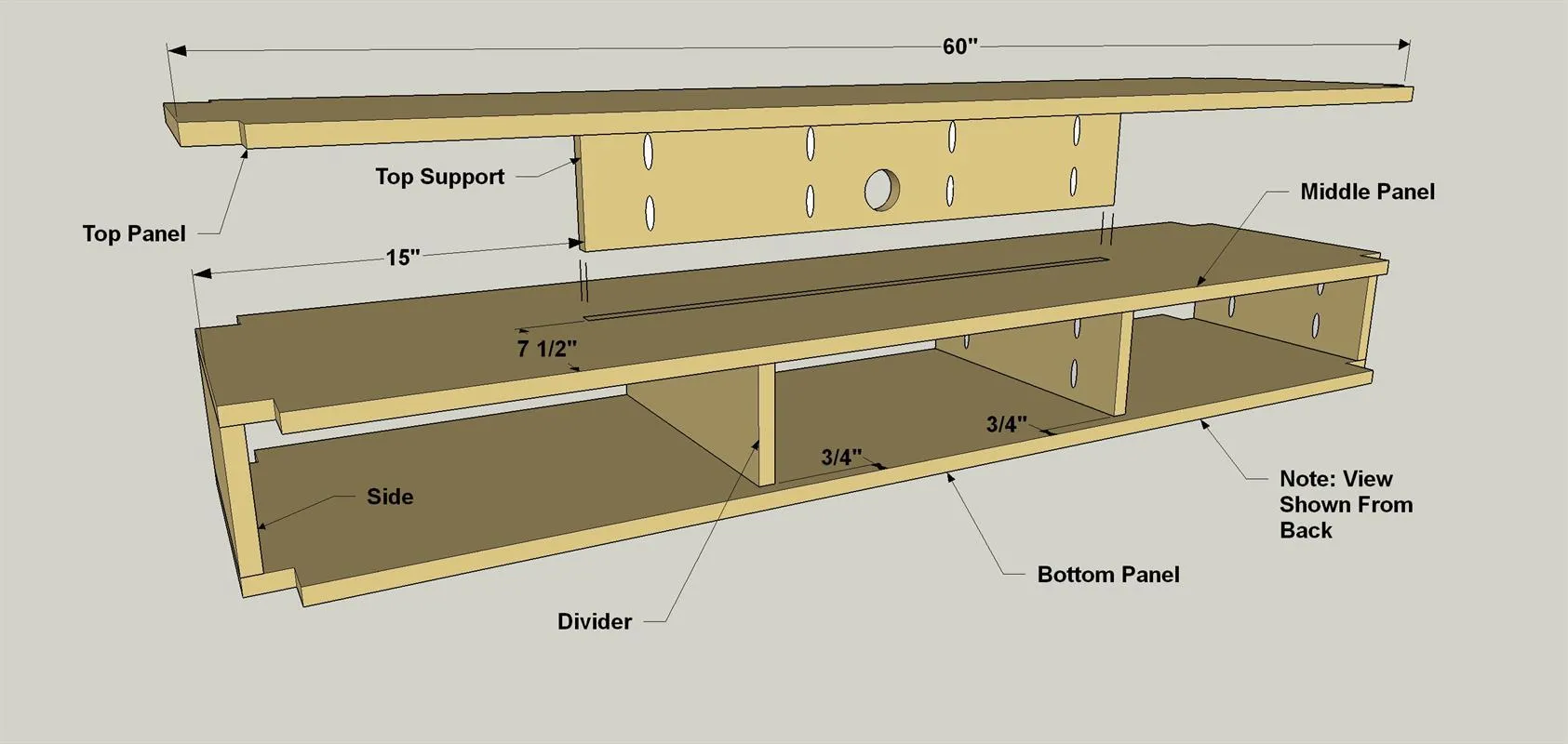 DIY TV Stand — step photo 12