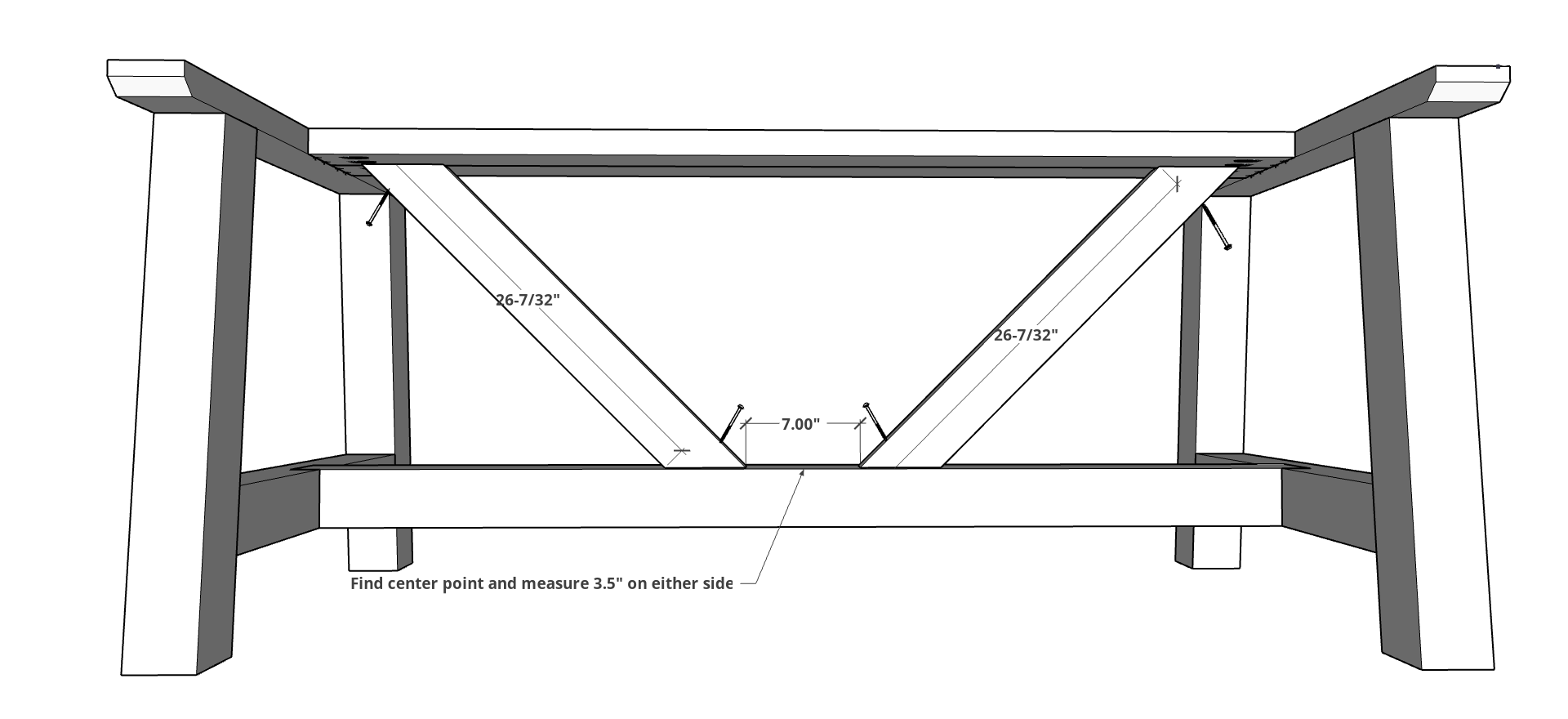 Modern Farmhouse Indoor/Outdoor Dining Table — step photo 12