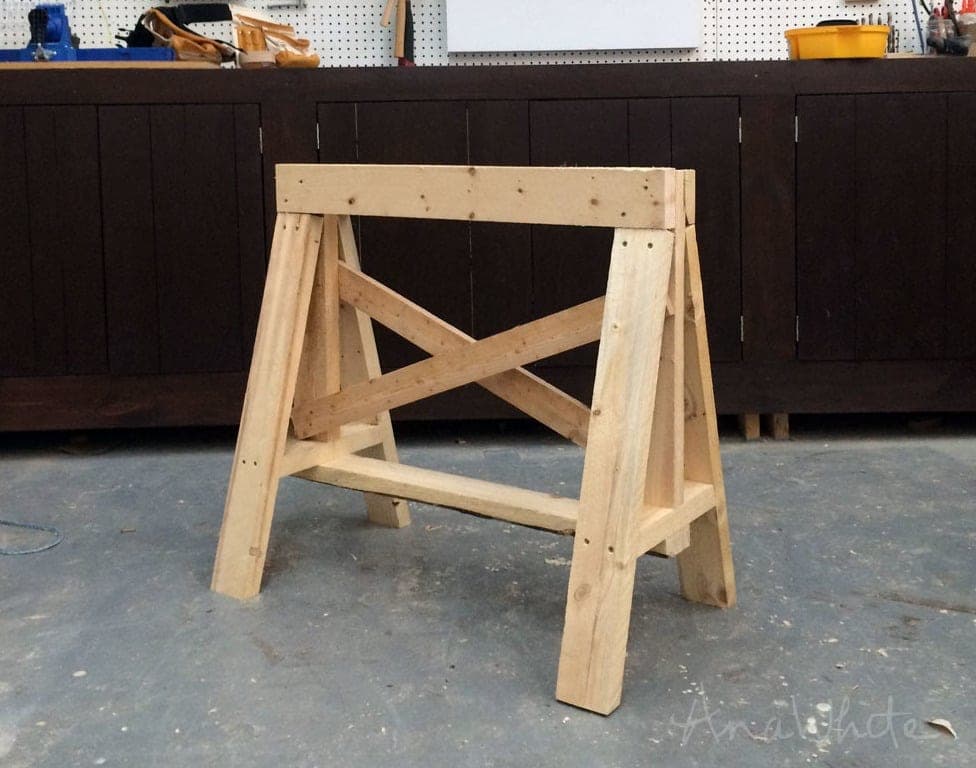 Pair of heavy-duty 2x4 sawhorses