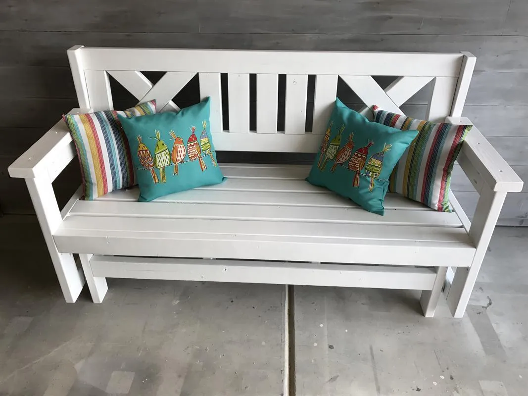 Farmhouse Outdoor Glider Bench