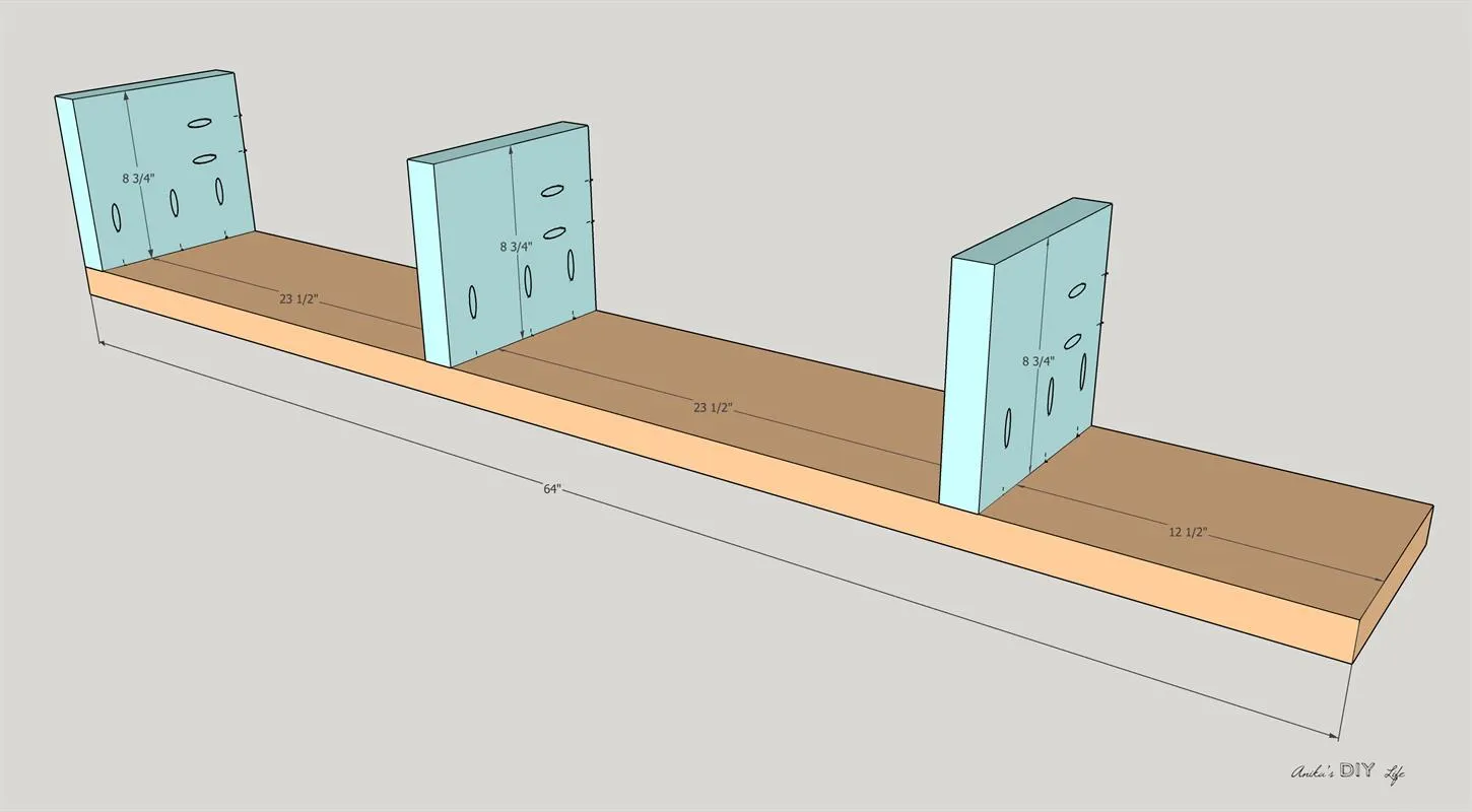 Easy Modern Bookshelf — step photo 3