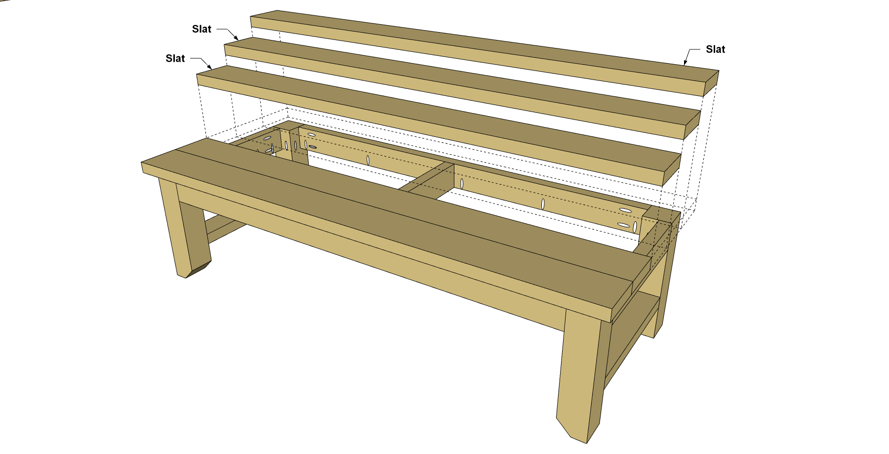 Cedar Backyard Bench — step photo 13