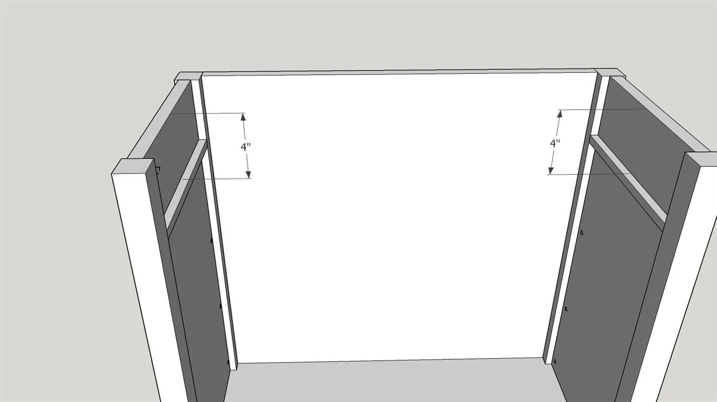 Contemporary Cherry Liquor Cabinet — step photo 23