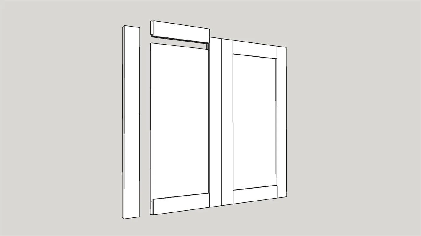 Contemporary Cherry Liquor Cabinet — step photo 16