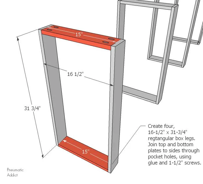 Long Rustic Modern Buffet Table — step photo 5