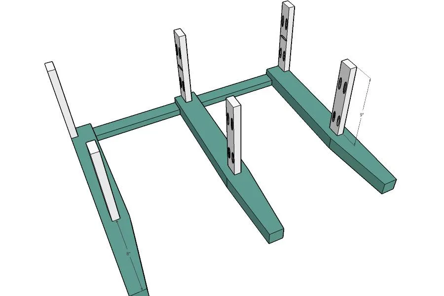 Upholstered Bar Stool Benches — step photo 7