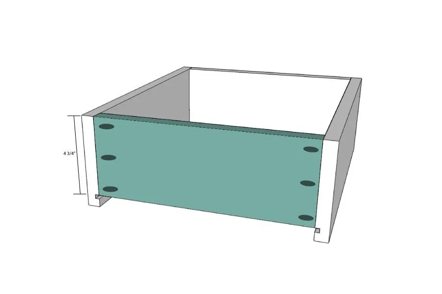 Mission Style Open Shelf Bathroom Vanity — step photo 13