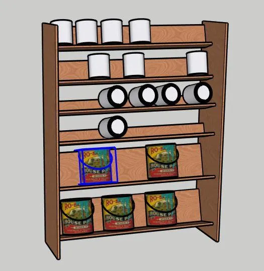 Paint and Stain Storage Shelf — step photo 10