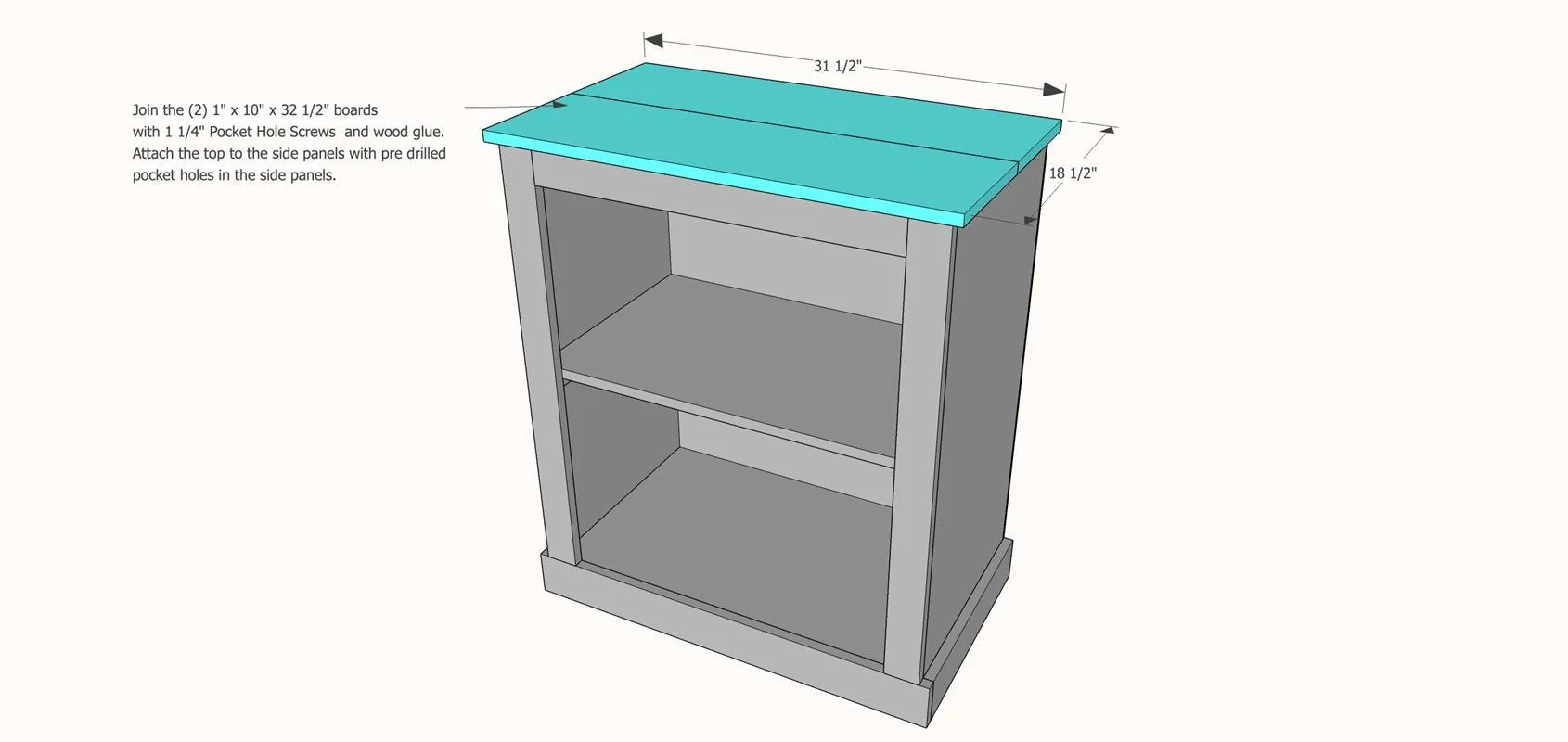 DIY Small Buffet — step photo 10