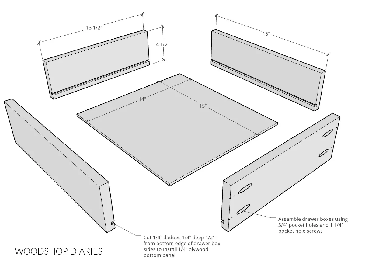 Simple End Table with Drawers — step photo 9