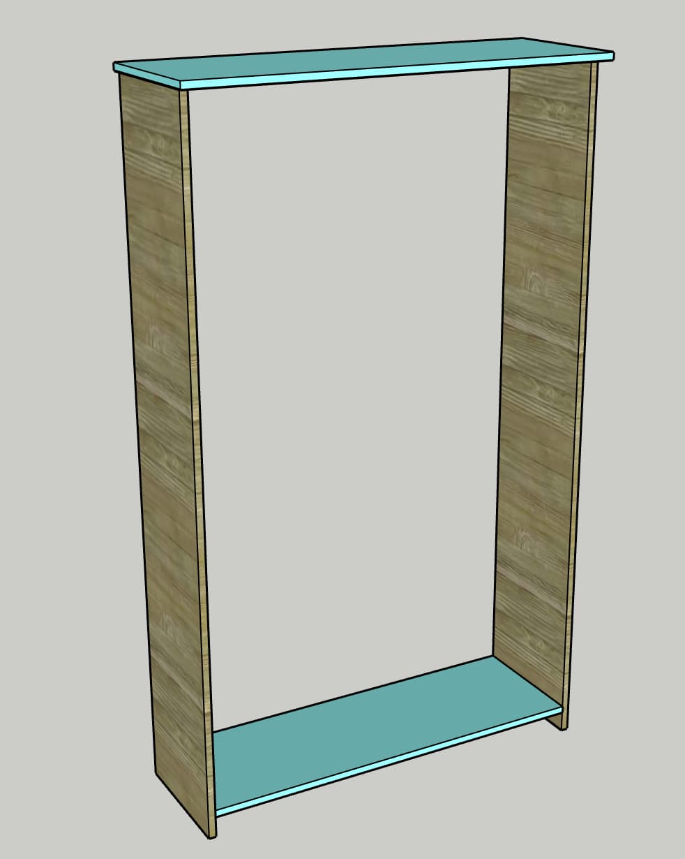 Bookcase with toy storage and animal zoo — step photo 5