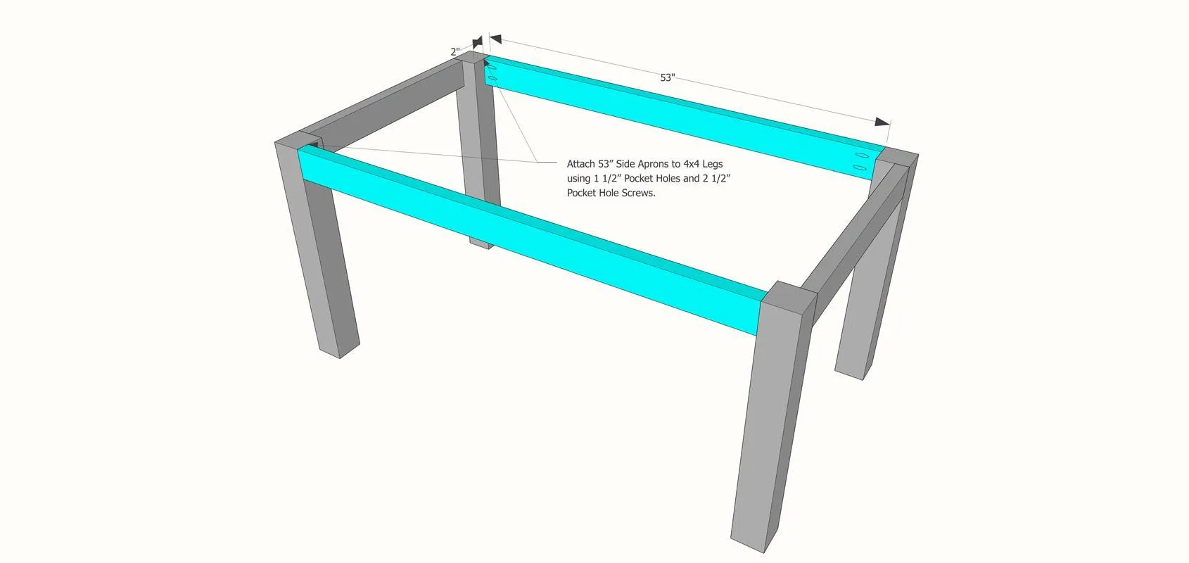 DIY Dining Table Project Plan – Farmhouse Dining Room Table — step photo 5