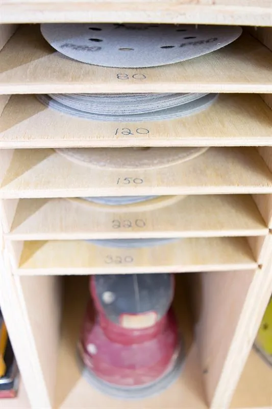 Sander and Sandpaper Storage — step photo 7