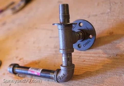 Rustic Scrap Wood and Pipe Toilet Paper Holder — step photo 9