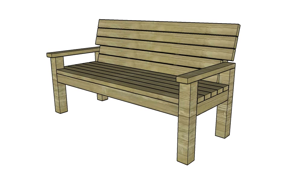 Sturdy 2×4 Bench — step photo 9
