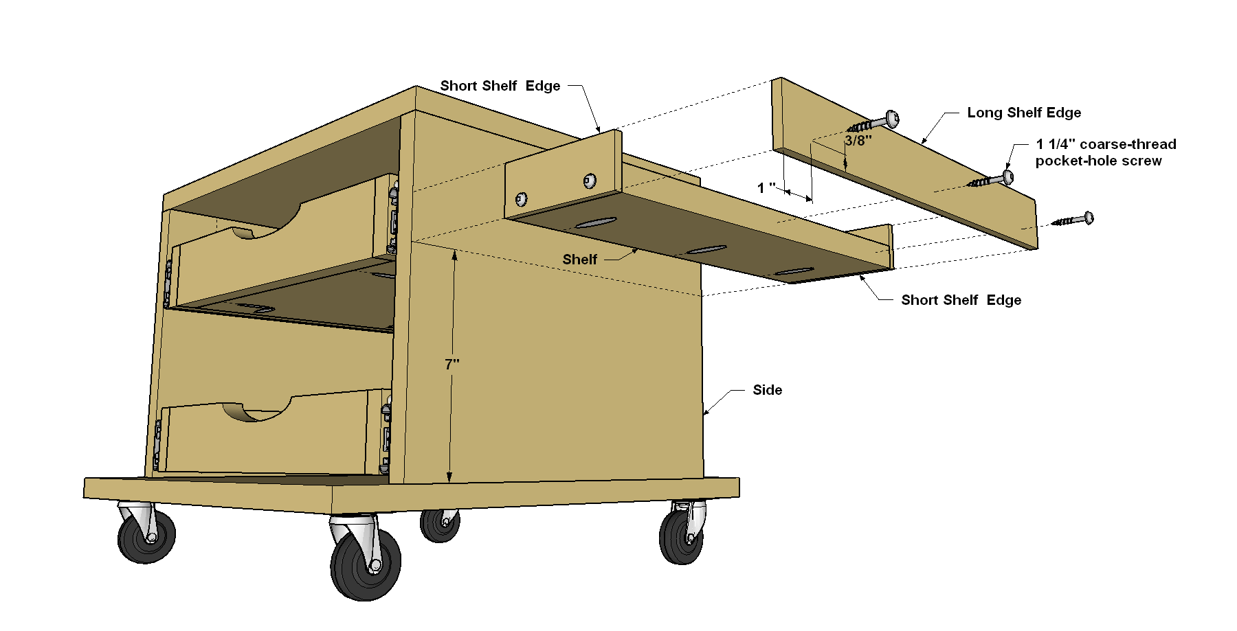 Rolling Work Seat and Tool-Storage Cart — step photo 13